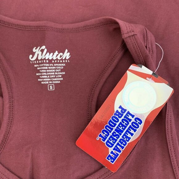 KLUTCH Maternity Tank Women Small Burgundy - Picture 4 of 4